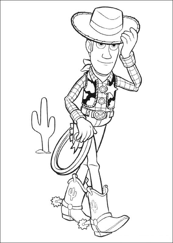 Plansa de colorat cu Toy Story 134 40
